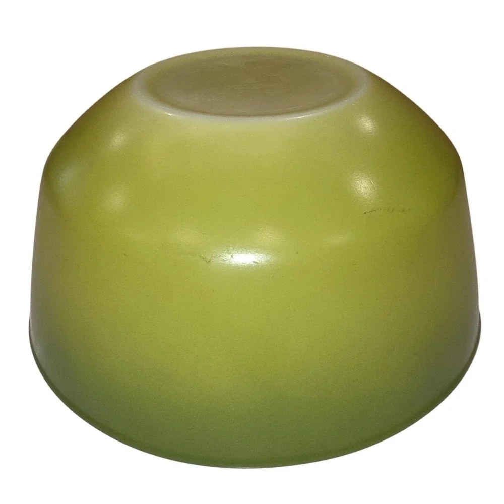Vintage Anchor Hocking Fire King Avocado Swirl‎ Mixing Bowl Retro Kitchenware